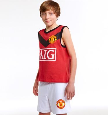 GENUINE MANCHESTER UNITED BOYS SOCCER KIT PYJAMA PAJAMA  