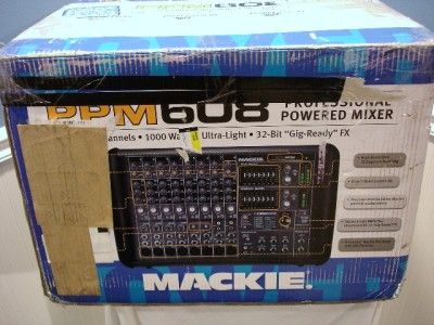   PPM608 8 CHANNEL 1000WATT POWERED MIXER DIGITAL FX PARTS OR REPAIR