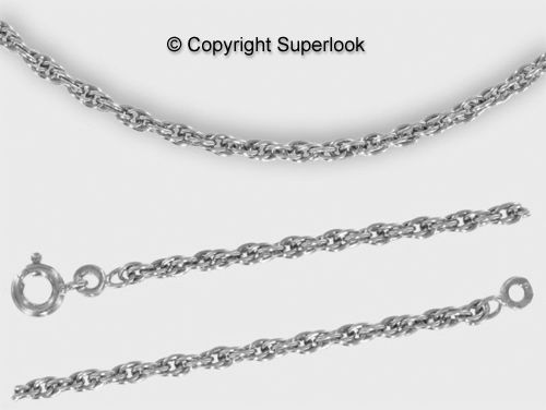 CHAIN Silver Plated 18 Heavy Style ~ ROPE  