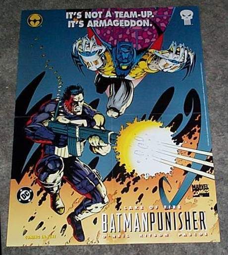   /BATMAN 22 x 17 MARVEL/DC COMIC BOOK TEAM UP POSTER 11990s/AZRAEL