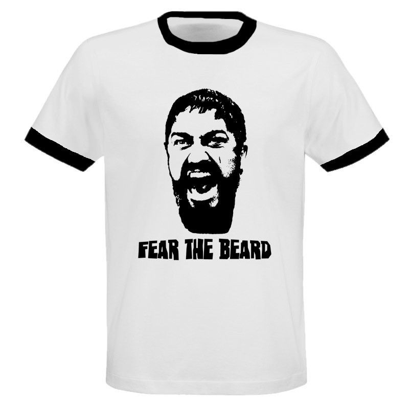 Leonidas Spartans Sparta 300 Fear The Beard T Shirt  