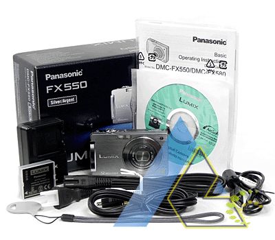 Panasonic Lumix FX550 Camera Silver+8GB SD+7Gifts+Wty  