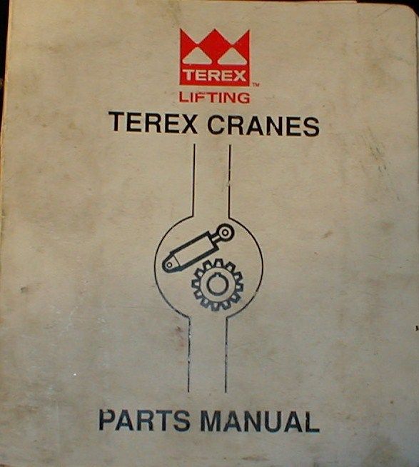 Terex RT500 RT 500 Series Crane Parts Catalog Manual Book  