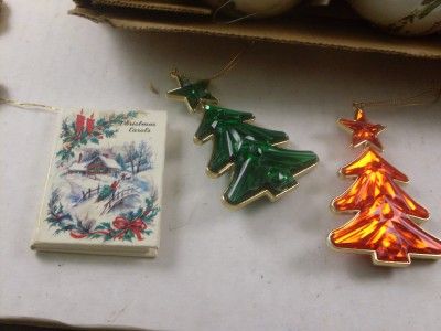 Vintage 18 Christmas Ornaments West German Hallmark 29 Page Book 