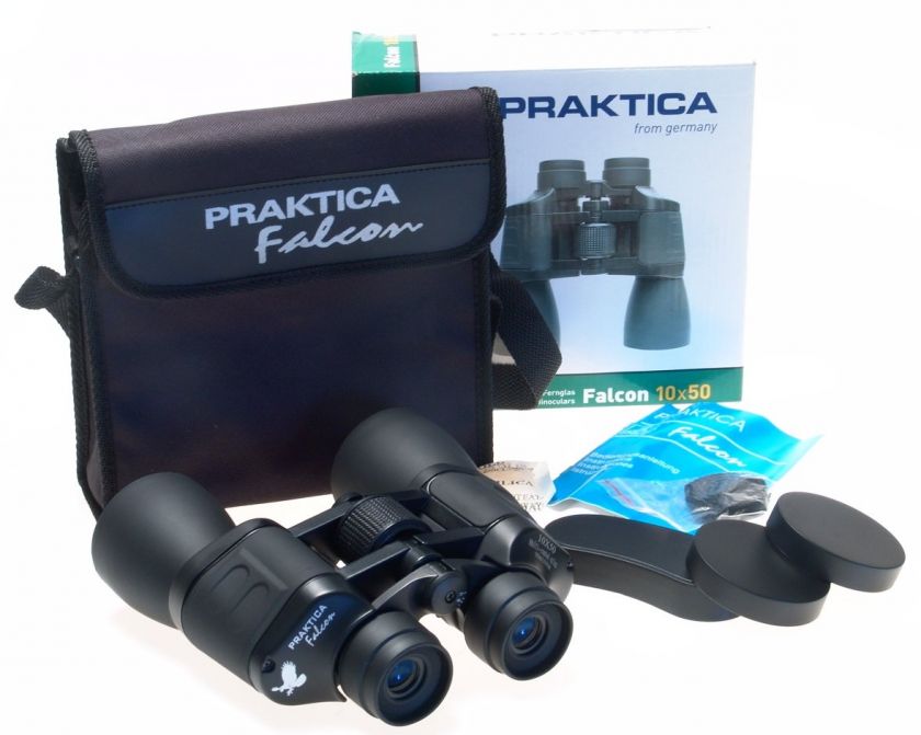 PRAKTICA 10x50 NEW BINOCULARS COATED OPTICS RUBBERIZED  