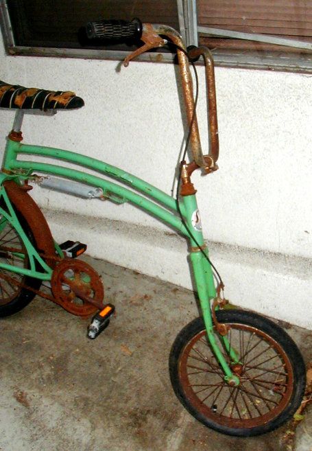    Swing Bike Original Green~Restore/Parts~Schwinn Stingray  