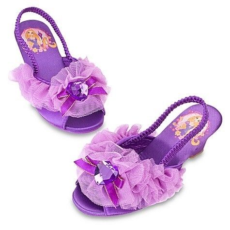 Disney Deluxe Tangled Rapunzel Slippers shoes new 2/3  