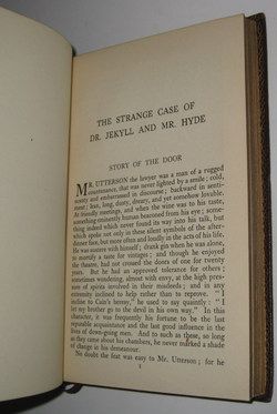 Leather; DR. JEKYLL & MR. HYDE Stevenson leatherbound  