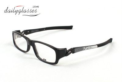 OAKLEY ROUGH HOUSE EYEGLASSES FRAME OX1023 0453 BLACK/WHITE 53MM 