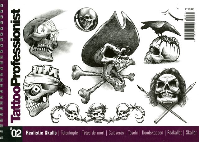 Tattoo Supplies Skulls Book Designs Professionist Flash  