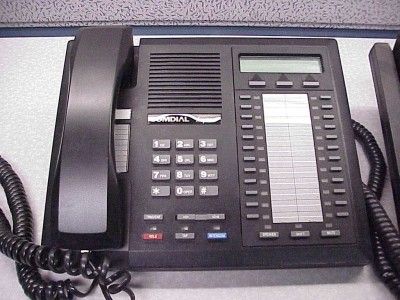 Lot Of 2 8024S PT Comdial Impact 24 button Display Telephones ( Black 