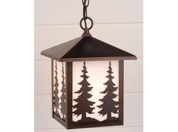 RUSTIC LODGE OUTDOOR PENDANT BRONZE LIGHTING YOSEMITE VAXCEL LIGHT 