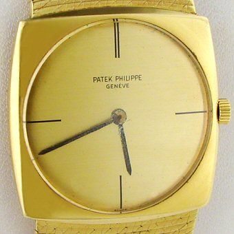 Patek Philippe 18k Gold Wind Up Mens Estate Watch  